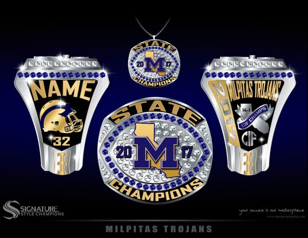 Milpitas Football 2017 Championship Ring