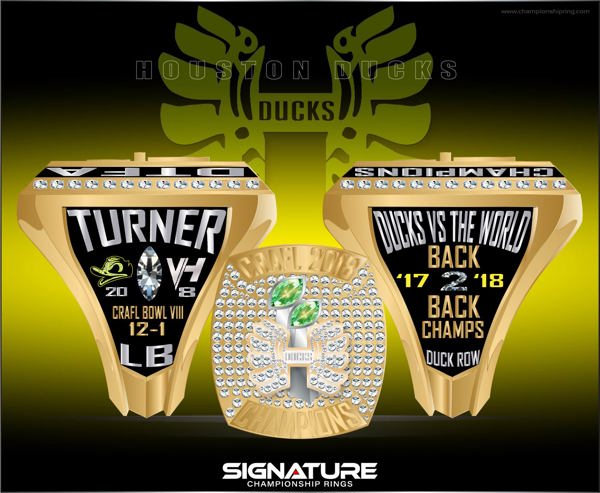 Houston Ducks Championship Ring