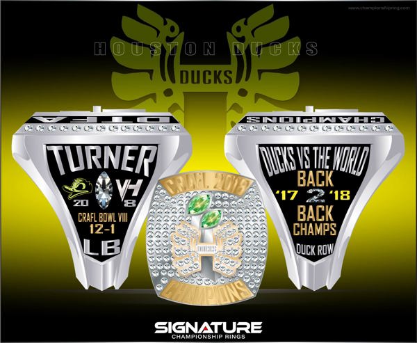 Houston Ducks Championship Ring