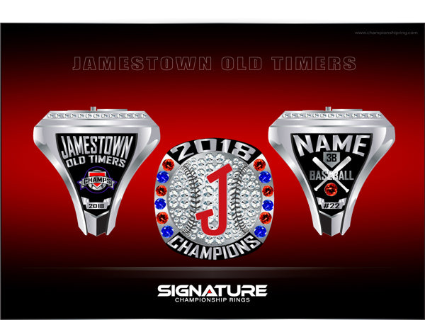 Jamestown Old Timers Baseball Championship Ring