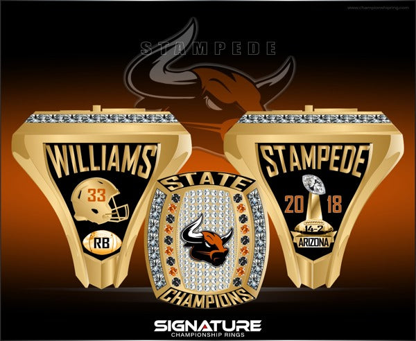 SW Stampede Football 2018 Championship Ring
