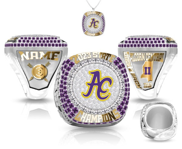 Alcorn Central OSR Archery 2023 State Championship Ring