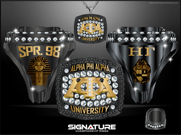 Alpha Phi Alpha 1906 Ring no antiquing