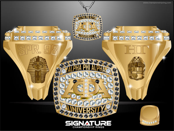Alpha Phi Alpha 1906 Ring no antiquing