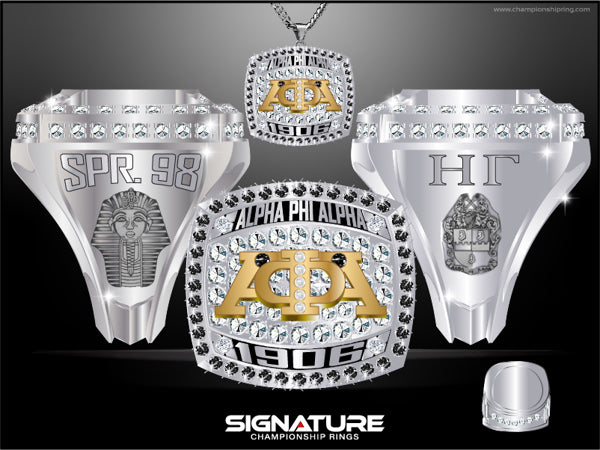 Alpha Phi Alpha 1906 Ring no antiquing