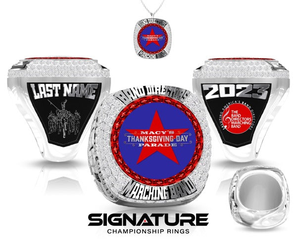 The Band Director's Marching Band 2023 Championship Ring