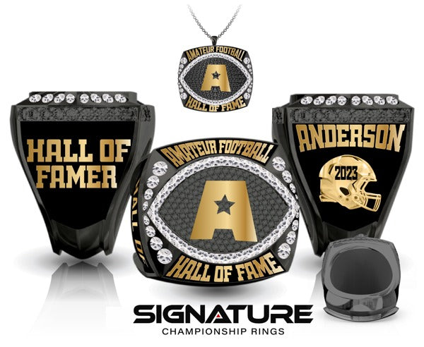 Amateur Football League 2023 Hall of Fame Championship Ring