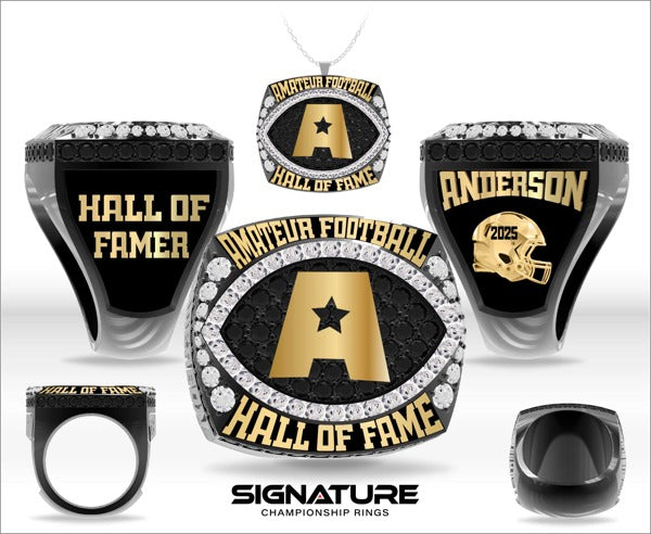 Amateur Football League Football 2025 Championship Ring