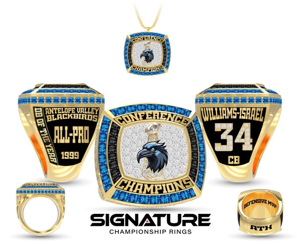 Antelope Valley Blackbirds Football 1999 Championship Ring