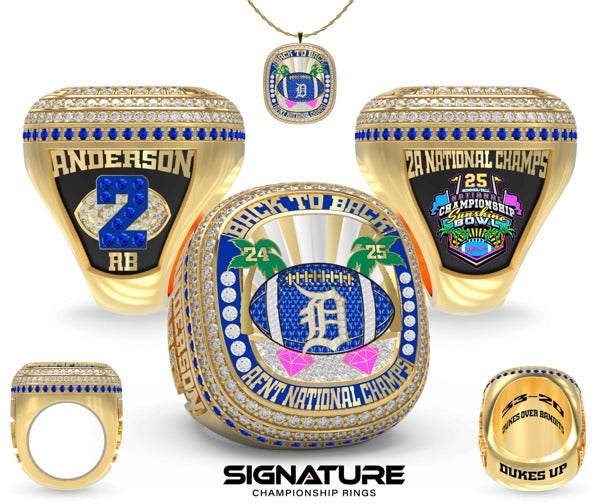 Dukes Football 2025 Championship Ring