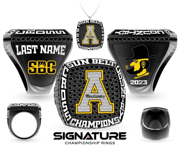 Appalachian State University Cross Country -Men's 2023 Championship Ring