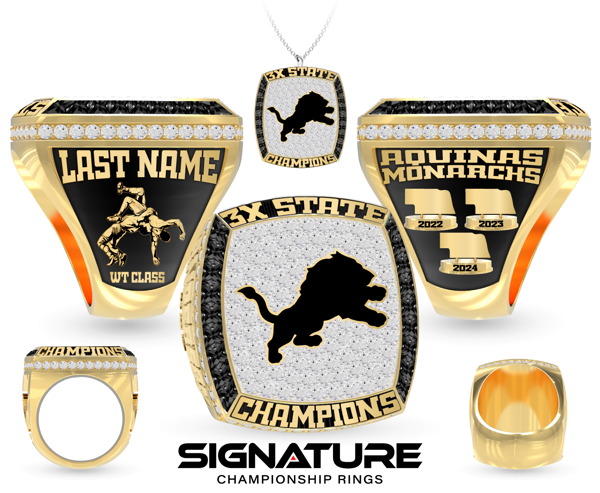 Aquinas High School Wrestling 2024 Championship Ring