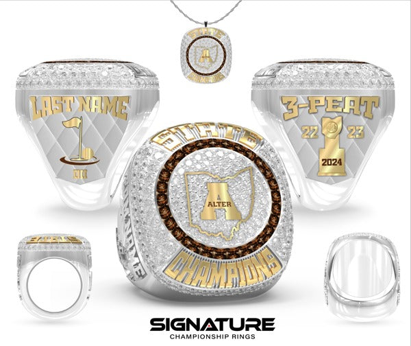 Archbishop Alter High School Golf -Men's 2024 Championship Ring