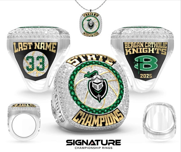Archbishop Bergan Catholic High School Basketball -Men's 2025 Championship Ring