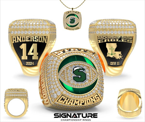 Archbishop Shaw High School Football 2024 Championship Ring