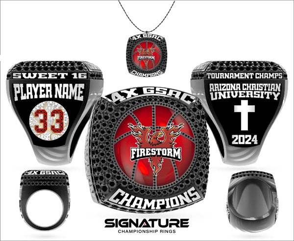 Arizona Christian University Basketball -Men's 2024 Championship Ring