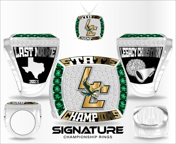 Legacy Christian Academy Cheer 2023 Championship Ring