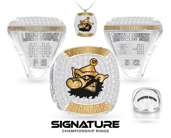 Tupper Lake Riverpigs Championship Ring