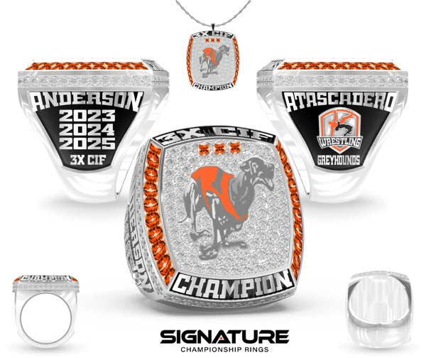 Atascadero High School Wrestling 2025 Championship Ring