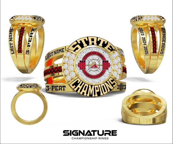 Athens High School Powerlifting 2025 Fashion Ring
