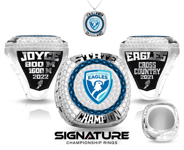 Track Ring Atlanta International School Championship Ring