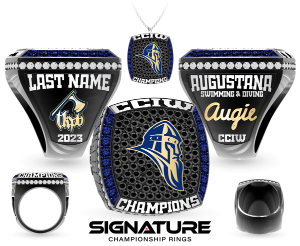 Augustana College Swimming & Diving 2023 Championship Ring