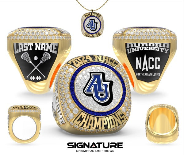 Aurora University Lacrosse -Men's 2024 Championship Ring