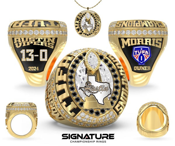 Austin Vipers Football 2024 Championship Ring