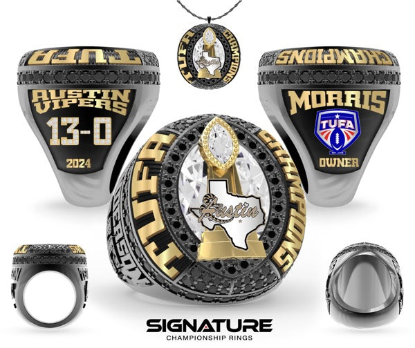 Austin Vipers Football 2024 Championship Ring