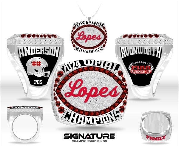 Avonworth Senior High School Football 2024 Championship Ring