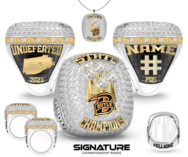Boyle County High School Football 2023 Championship Ring