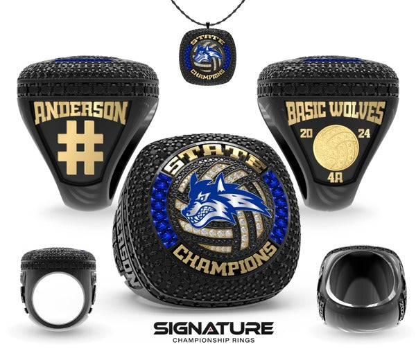 Basic Academy of International Studies Volleyball -Men's 2024 Championship Ring