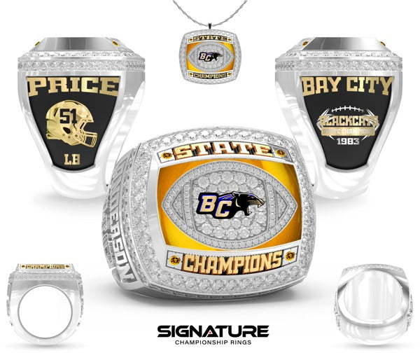 Bay City High School  Football 1983 Championship Ring