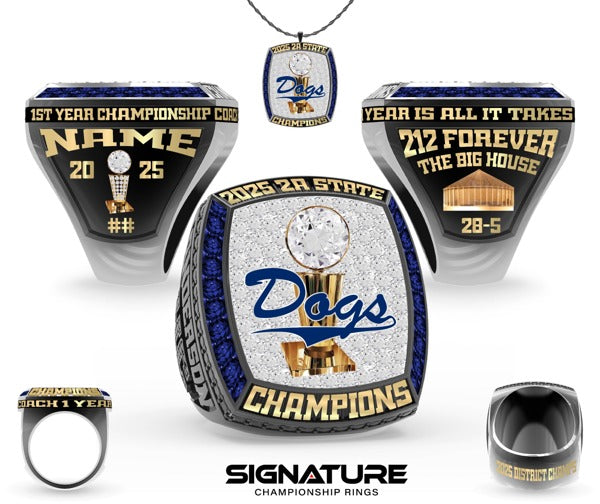 Bay Springs High School OSR Basketball -Men's 2025 Championship Ring