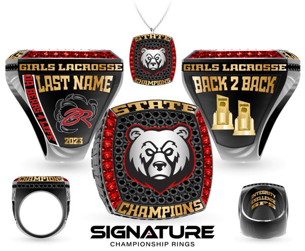 Bear River High School Lacrosse -Women's 2023 Championship Ring