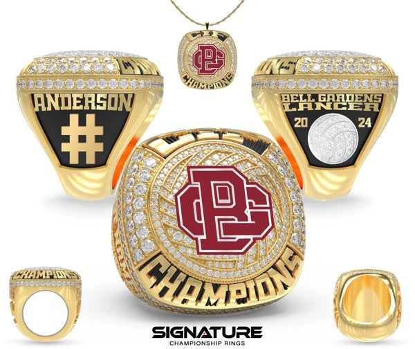 Bell Gardens High School Volleyball -Women's 2024 Championship Ring