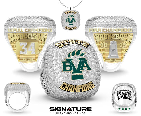 Belle Vernon Area High School Football 2023 Championship Ring