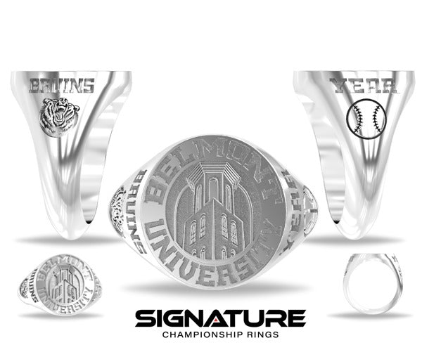 Belmont University Baseball Letterwinner 2023 Championship Ring