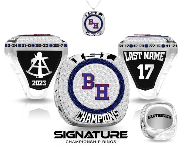 Belmont Hill School Football 2023 Championship Ring