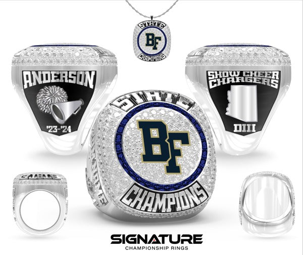 Benjamin Franklin High School Cheer 2024 Championship Ring