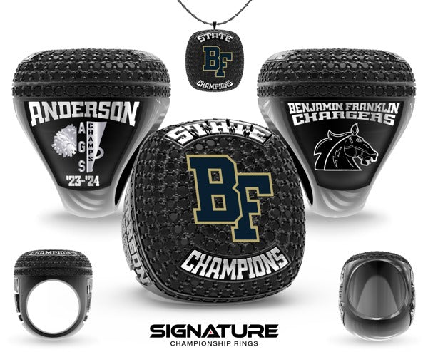 Benjamin Franklin High School Cheer 2024 Championship Ring
