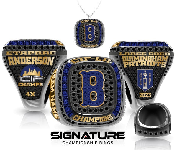 Birmingham High School Cheer 2023 Championship Ring