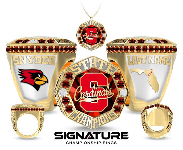 Bishop John Snyder High School Cheer 2025 Championship Ring
