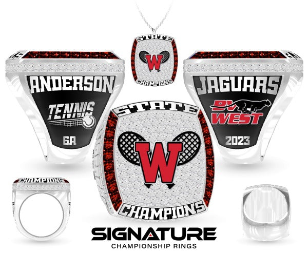 Blue Valley West High School Tennis -Men's 2023 Championship Ring
