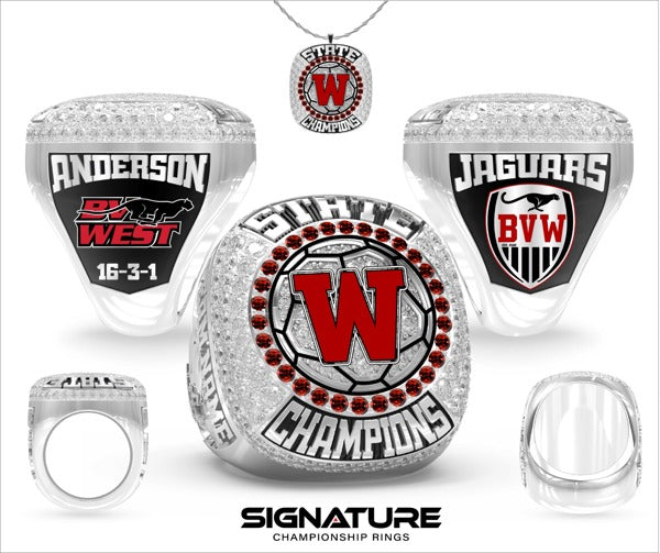 Blue Valley West High School Soccer -Women's 2024 Championship Ring