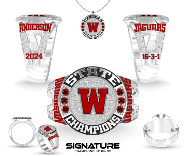 Blue Valley West High School Soccer -Women's 2024 Championship Ring