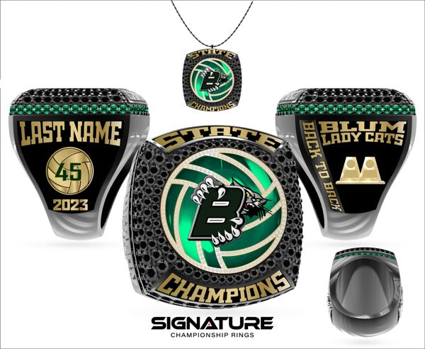 Blum High School Volleyball -Women's 2023 Championship Ring