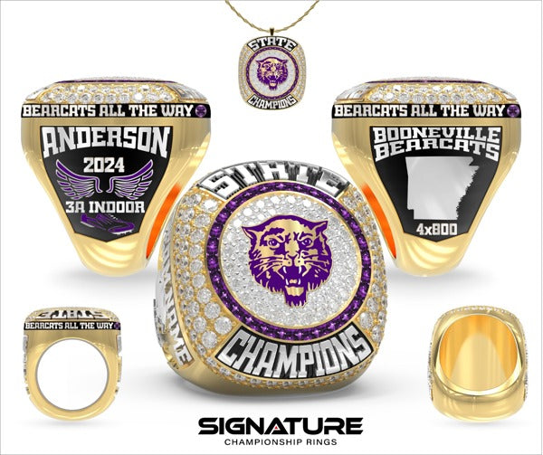 Booneville High School Track &amp; Field -Coed 2024 Championship Ring