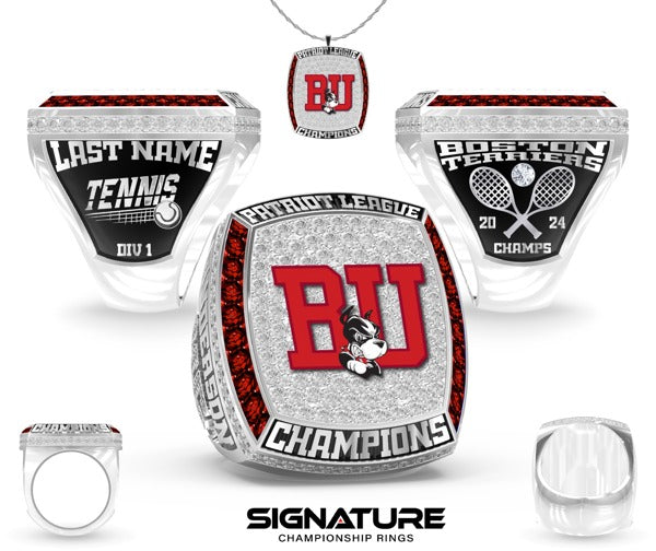 Boston University Tennis -Men's 2024 Championship Ring