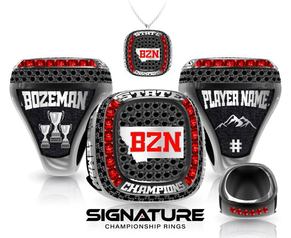 Bozeman High School Lacrosse Lacrosse -Men's 2023 Championship Ring